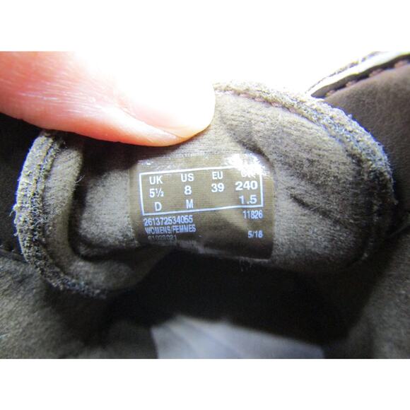 Clarks Womens Size 8 M Brown Suede Lace Up Wedge Fashion Ankle Boots Booties - Picture 10 of 11